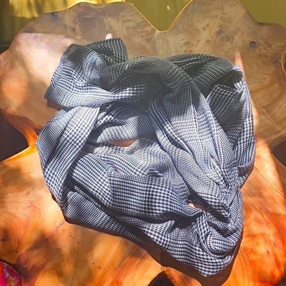 Accessories - Checkered Gauze Scarf